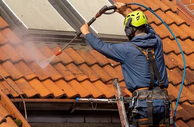 Démoussage et hydrofuge de toiture à Casteil